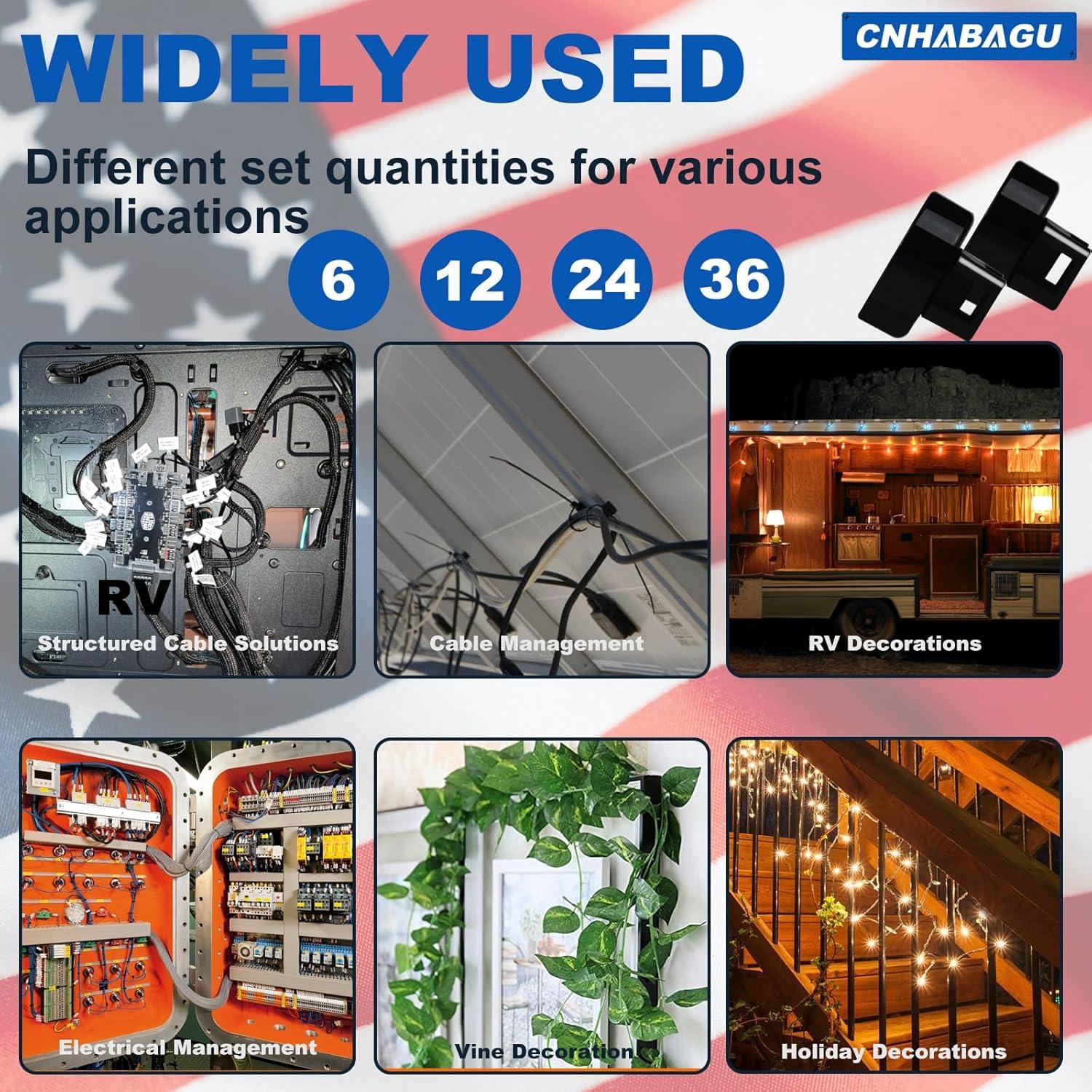 Soporte de Brida Magnética CNHABAGU 24 Piezas 11.34 kg Negro