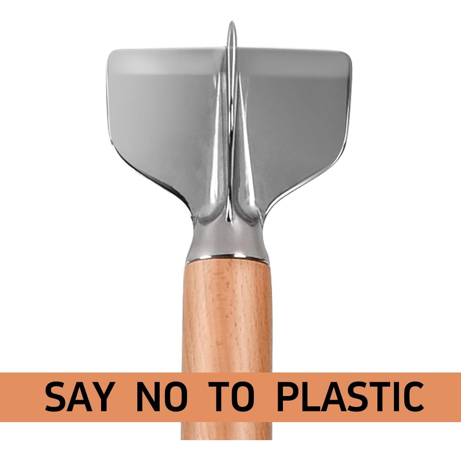 Picador de Carne Inoxidable ANZIUS 27.94 cm con Mango de Madera