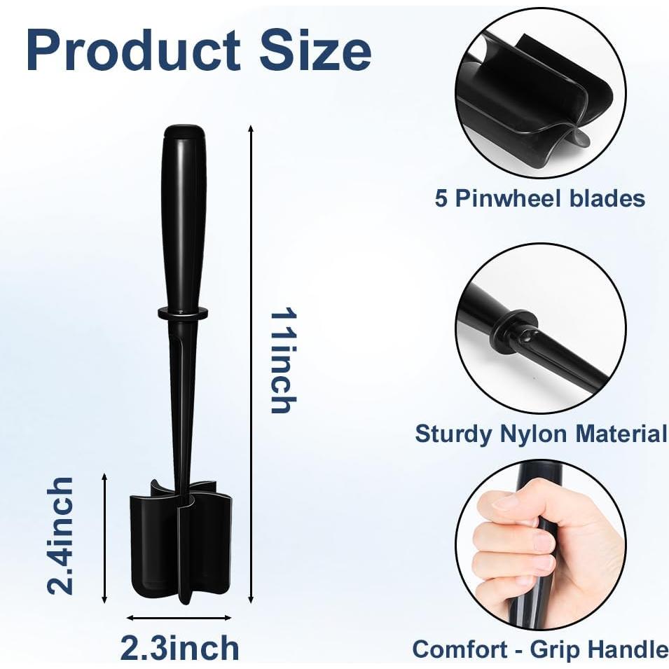 Picador de Carne y Aplastador VUCVOLH - Nylon Antiadherente 5 Cuchillas