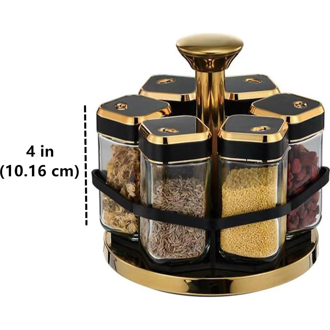Organizador Giratorio de Especias TSY TOOL 360° con 6 Tarros