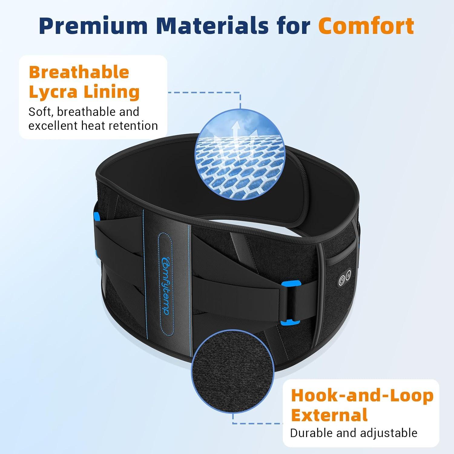 Almohadilla Térmica Inalámbrica Comfytemp 132 cm Soporte Lumbar