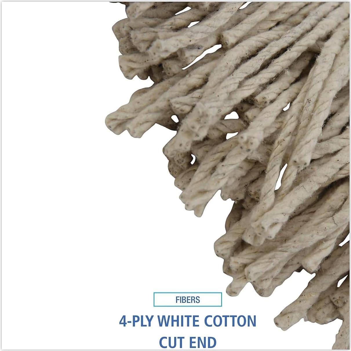 Cabezal de Mopa Boardwalk CM22024 Algodón Blanco 12 Unidades