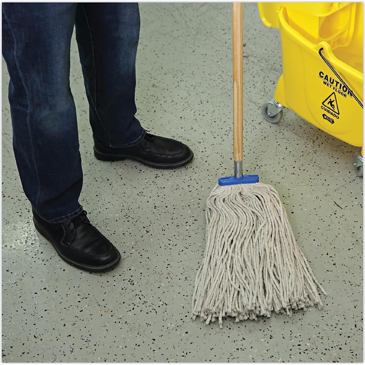 Cabezal de Mopa Boardwalk CM22024 Algodón Blanco 12 Unidades