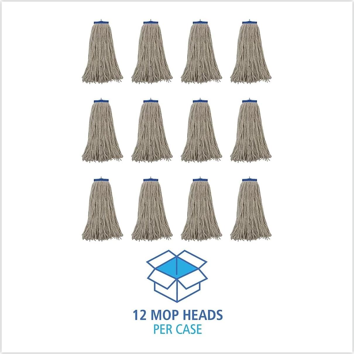 Cabezal de Mopa Boardwalk CM22024 Algodón Blanco 12 Unidades