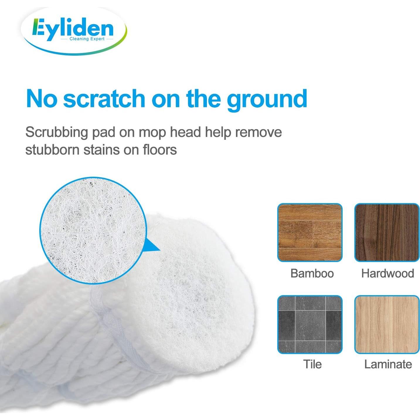 Mopa Eyliden de Microfibra con Escurridor y 2 Cabezas 146 cm