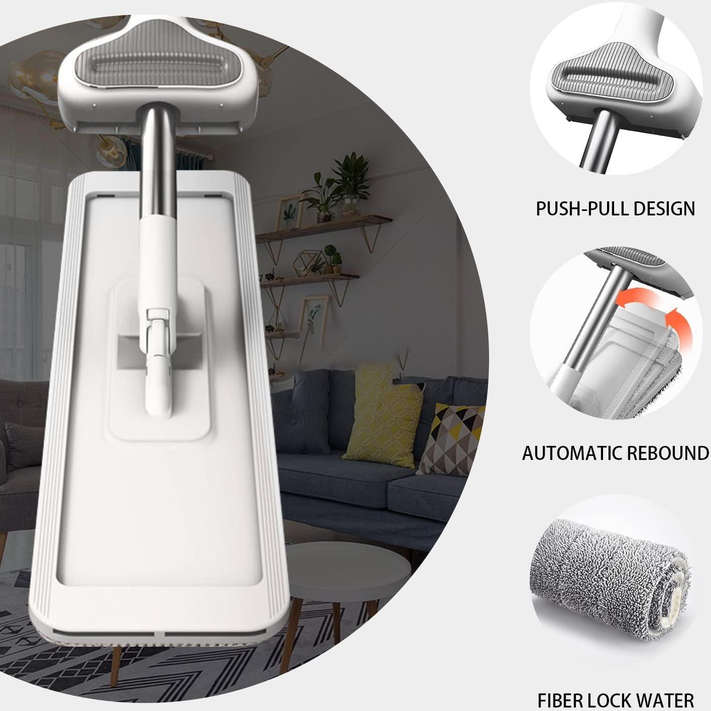 Mopa de Microfibra Genérica Autolavable con 6 Paños Reutilizables
