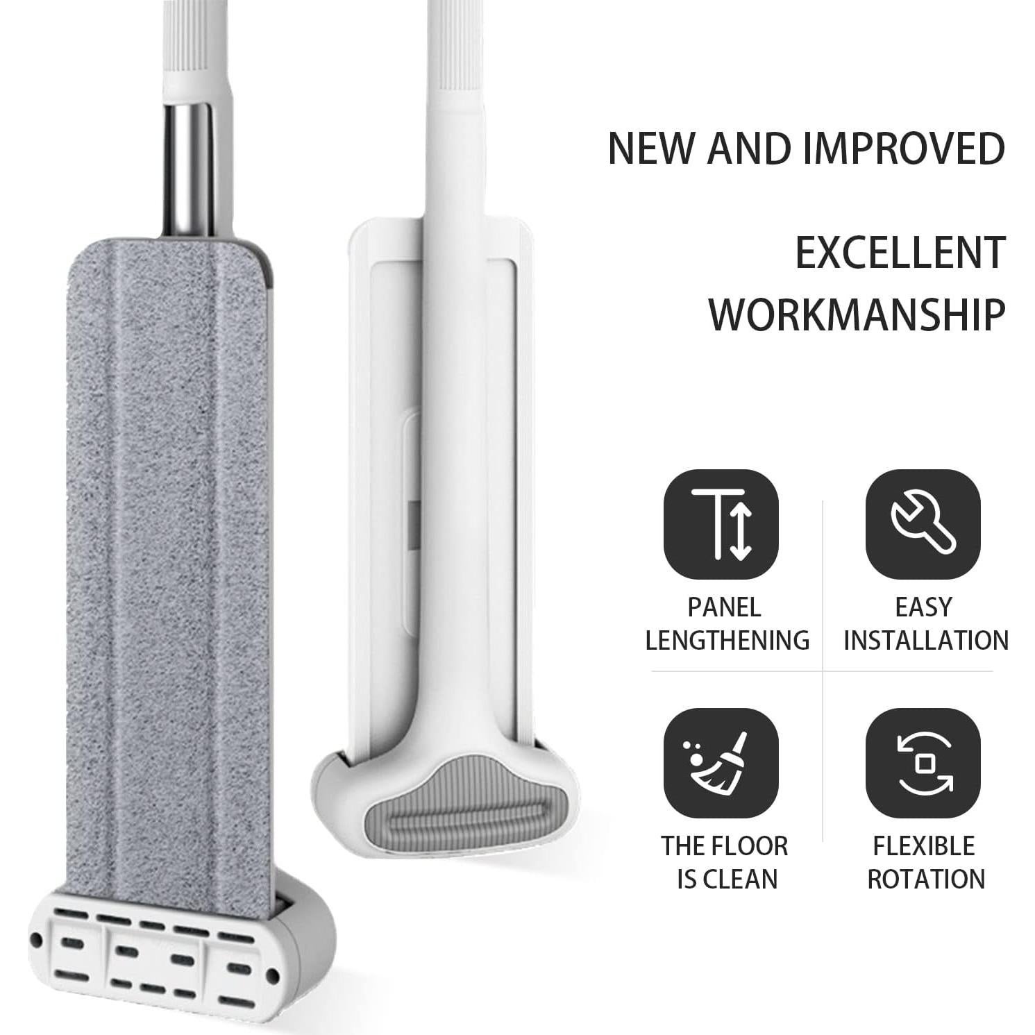 Mopa de Microfibra Genérica Autolavable con 6 Paños Reutilizables