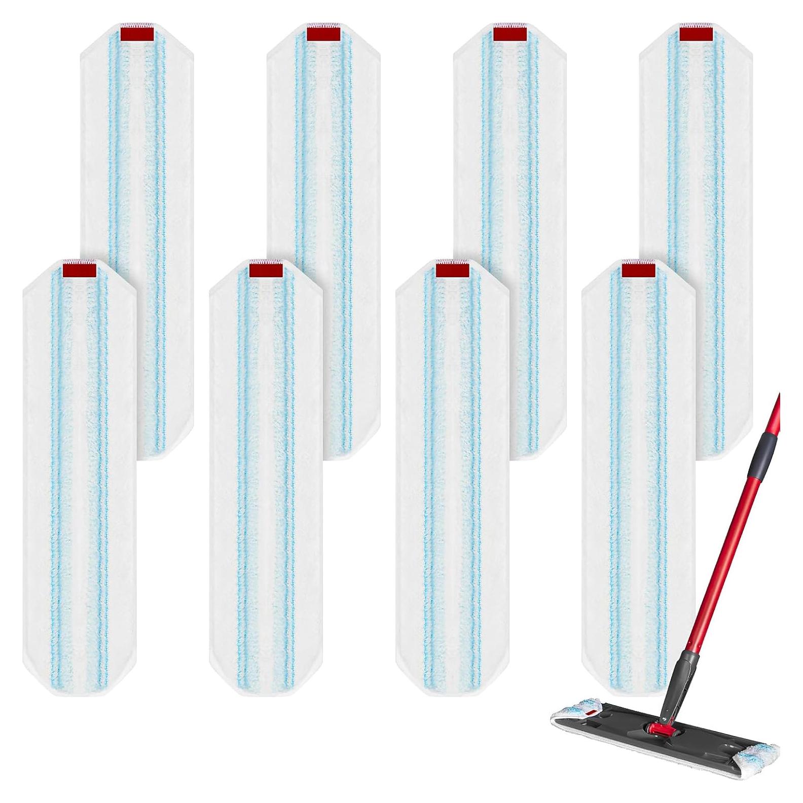 Paquete de 8 almohadillas de microfibra O-Cedar H2prO 11x40.5cm