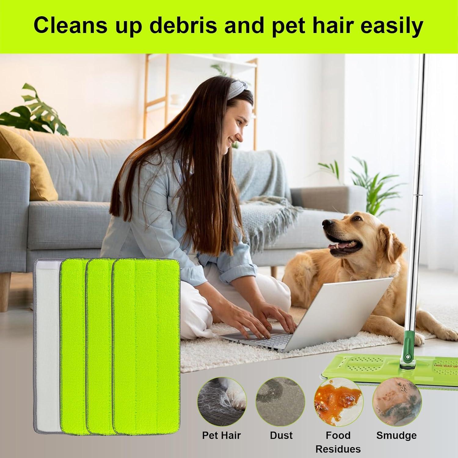 Pads de Microfibra Libman Rinse 'n Wring - Paquete de 12 Reutilizables