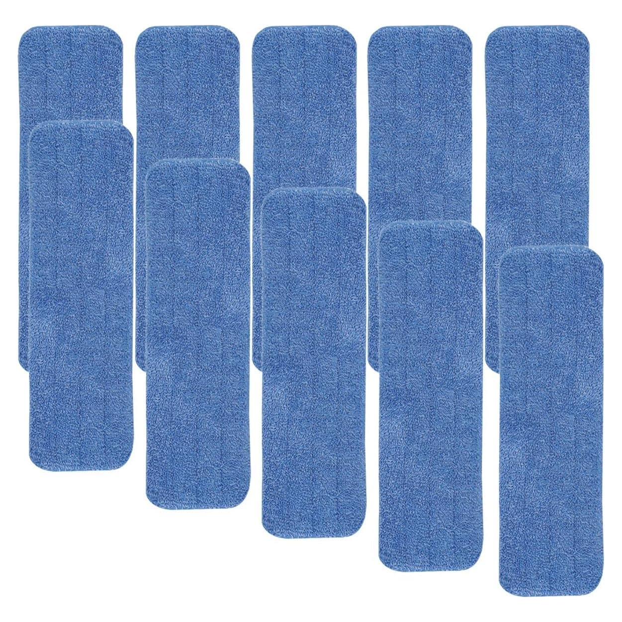 Paquete de 10 cabezales de repuesto microfibra 18x5.6cm Bona