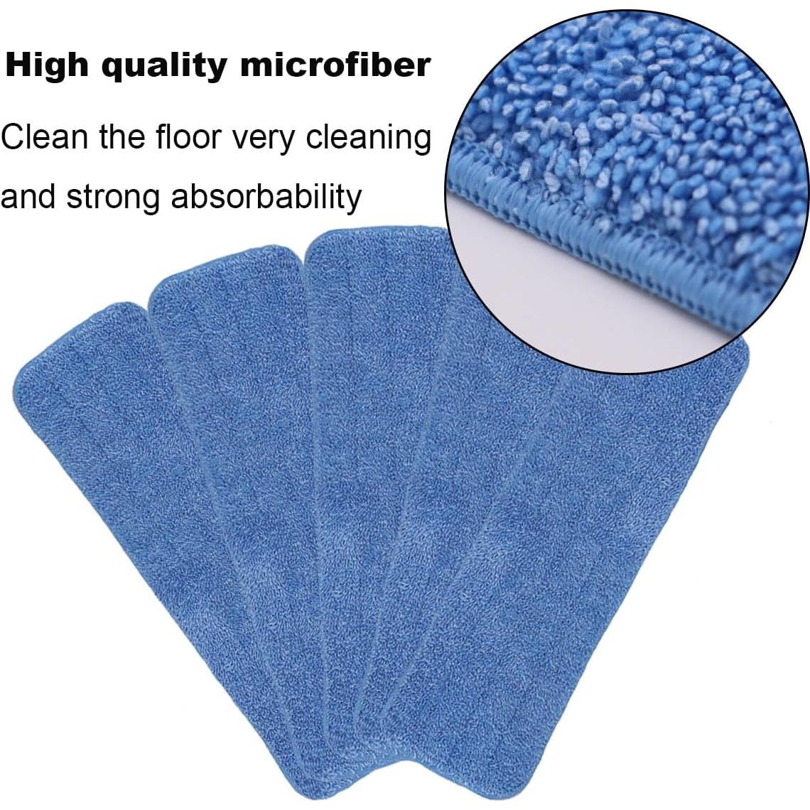 Paquete de 10 cabezales de repuesto microfibra 18x5.6cm Bona