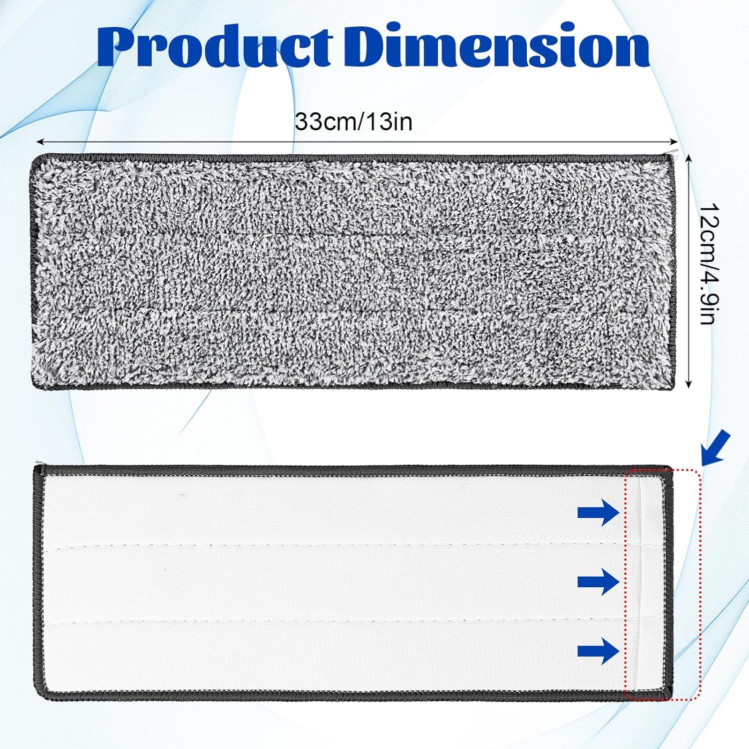Paquete de 14 almohadillas de trapeador Telooco 33x12 cm