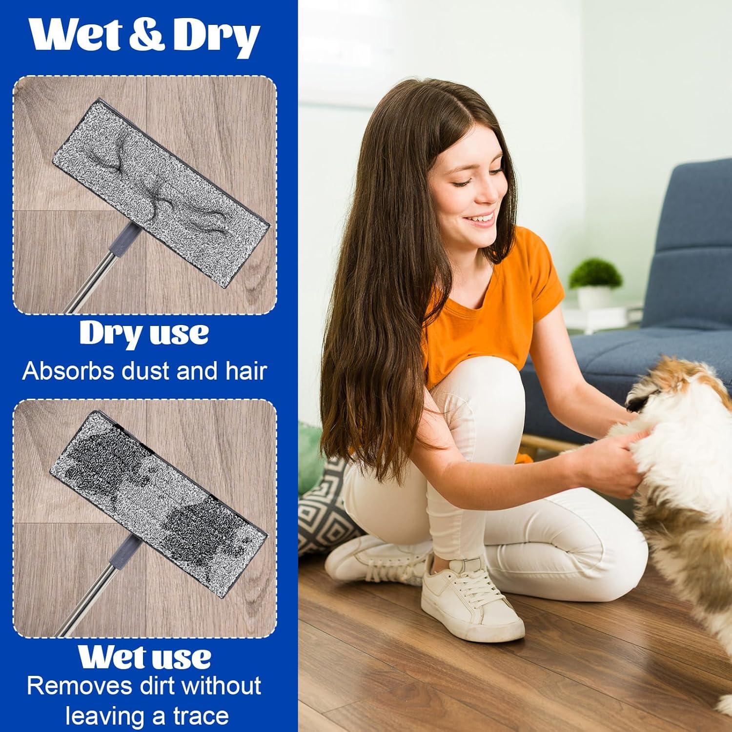 Paquete de 14 almohadillas de trapeador Telooco 33x12 cm