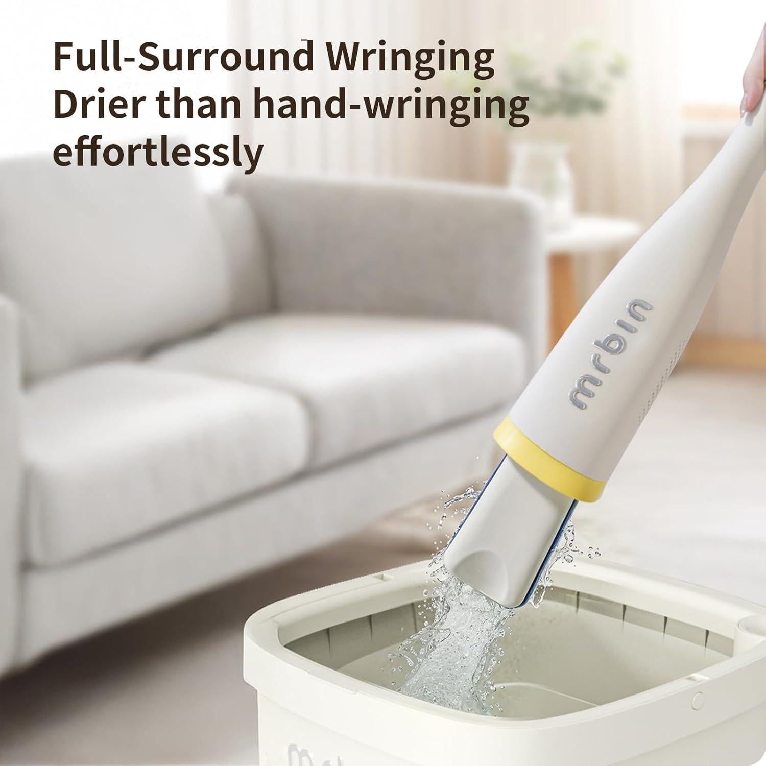 Mopa Autoexprimente MRBIN con Cabezal de Algodón 37.85 cm