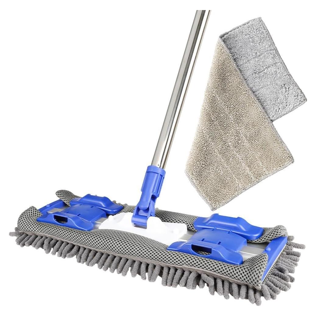 Mopa de Microfibra Profesional Godiyyer con Mango de Acero Inoxidable 147 cm