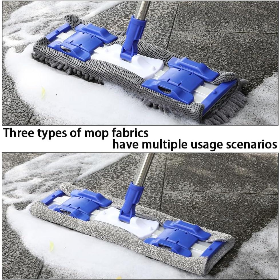 Mopa de Microfibra Profesional Godiyyer con Mango de Acero Inoxidable 147 cm