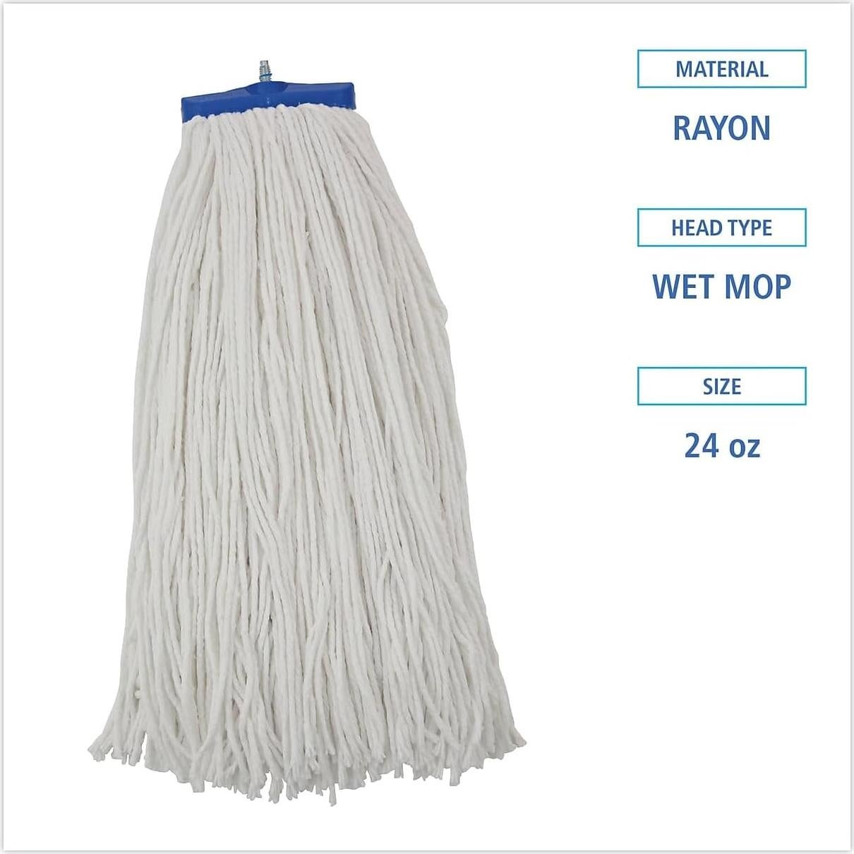 Cabezal de Mopa Húmeda UNISAN 724REA, 680g, Blanco