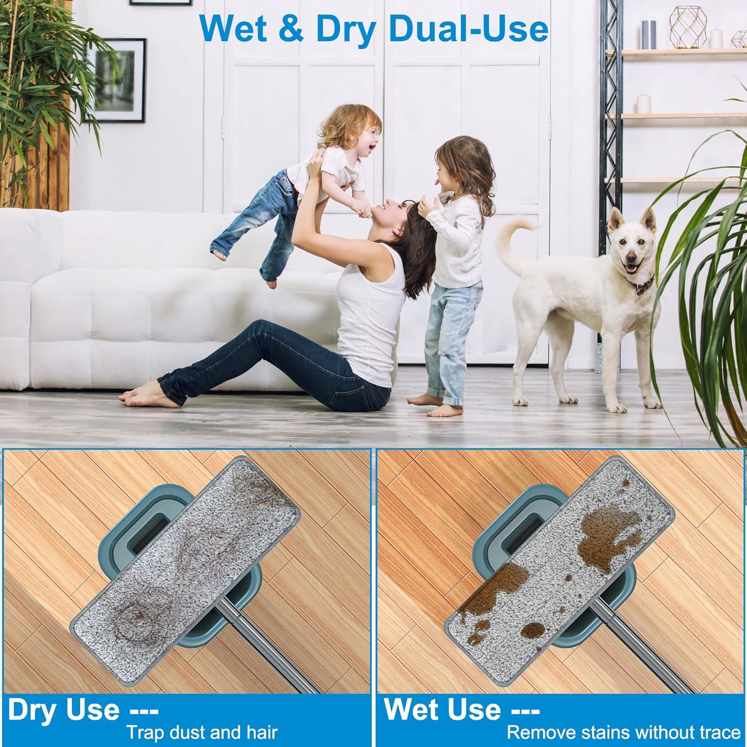 Almohadillas de Mopa de Microfibra Aifacay 33 cm - Paquete de 6