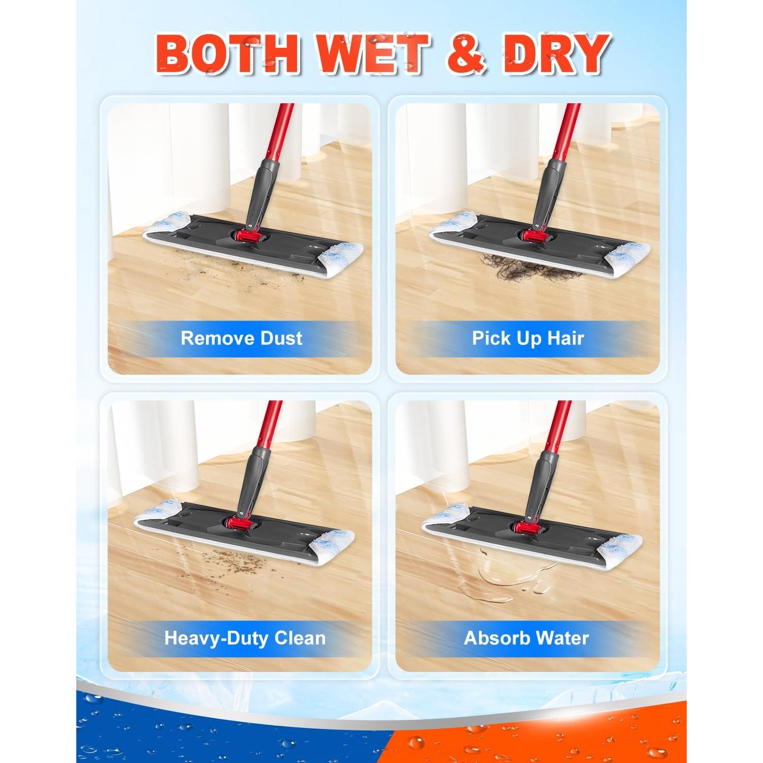 Paños de Mopa Reemplazo DR DAPPER H2prO Microfibra 4 Pzas