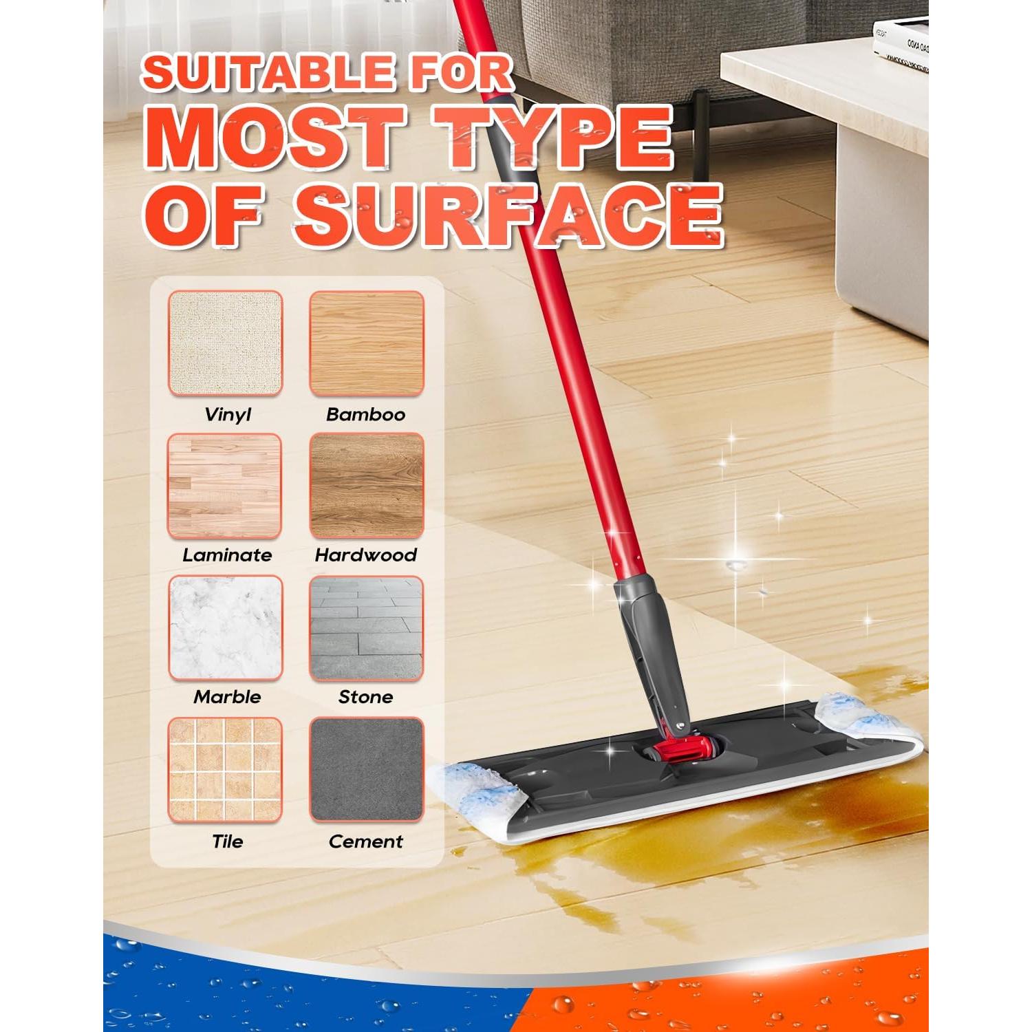 Paños de Mopa Reemplazo DR DAPPER H2prO Microfibra 4 Pzas