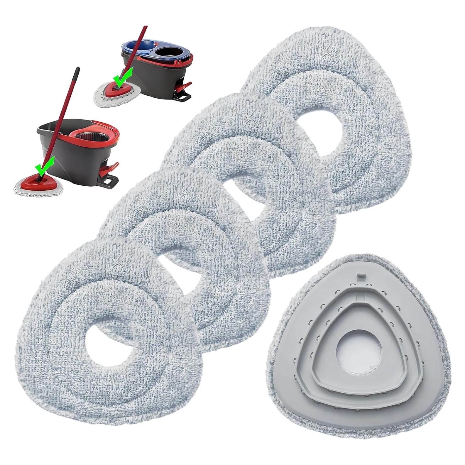 Reemplazo de Cabeza de Mopa Plana O-Cedar Microfibra 4 Pzas