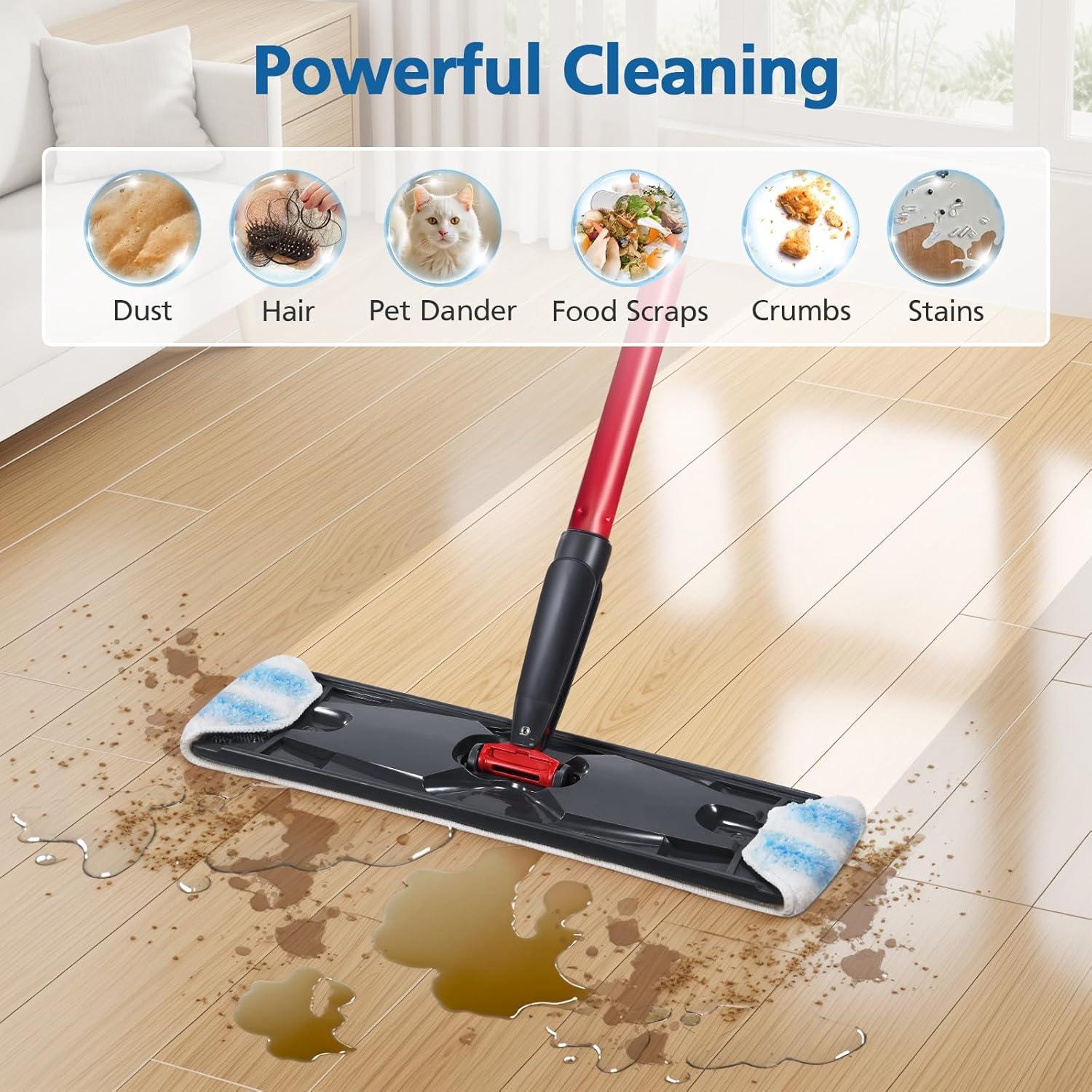 Paquete de 6 almohadillas de mopa H2prO microfibra lavables