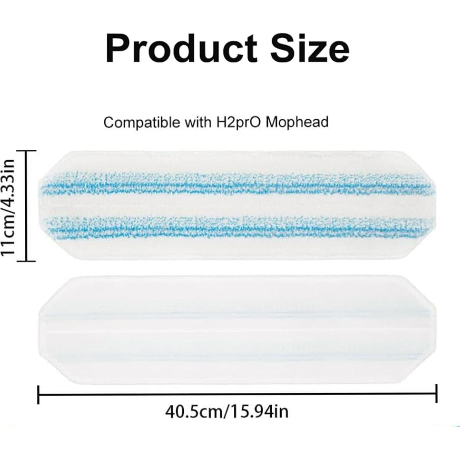 Paquete de 6 almohadillas de microfibra NIXOOT para O-Cedar H2Pro