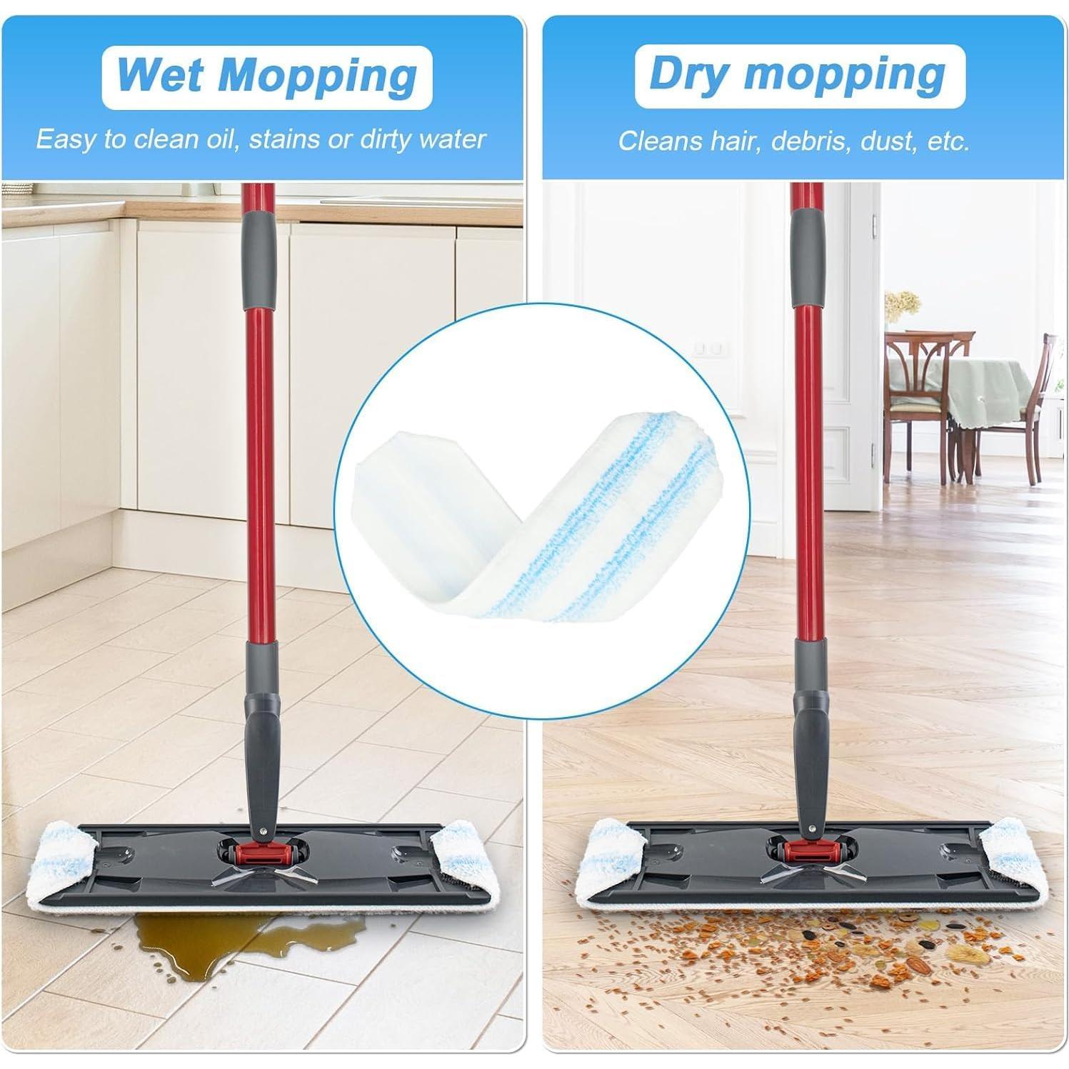 Paquete de 6 almohadillas de microfibra NIXOOT para O-Cedar H2Pro