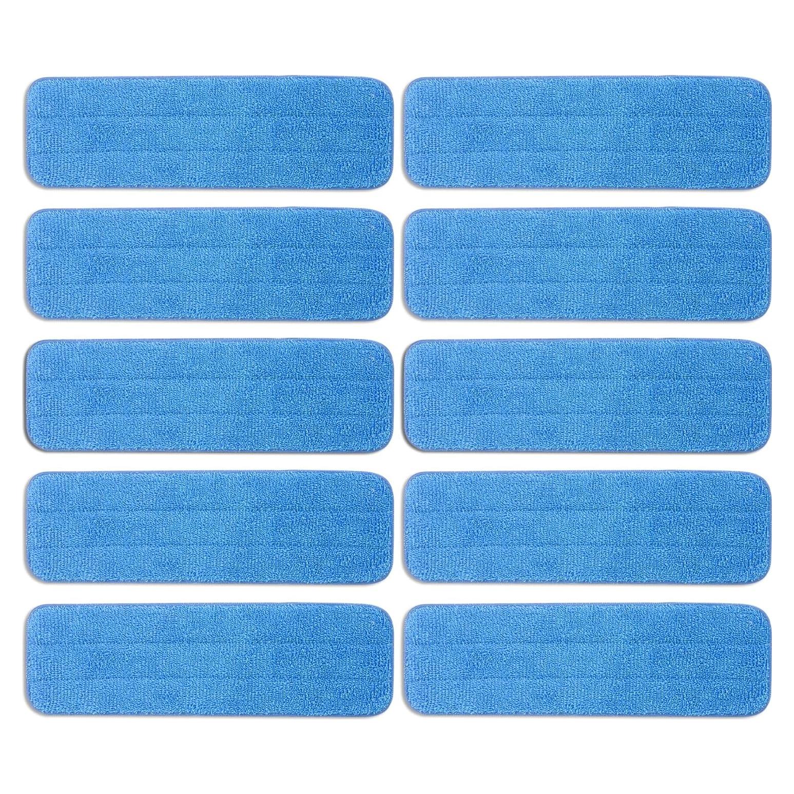 10 Almohadillas de Microfibra 46.4x14.5cm Reemplazo Mopa Gudotra