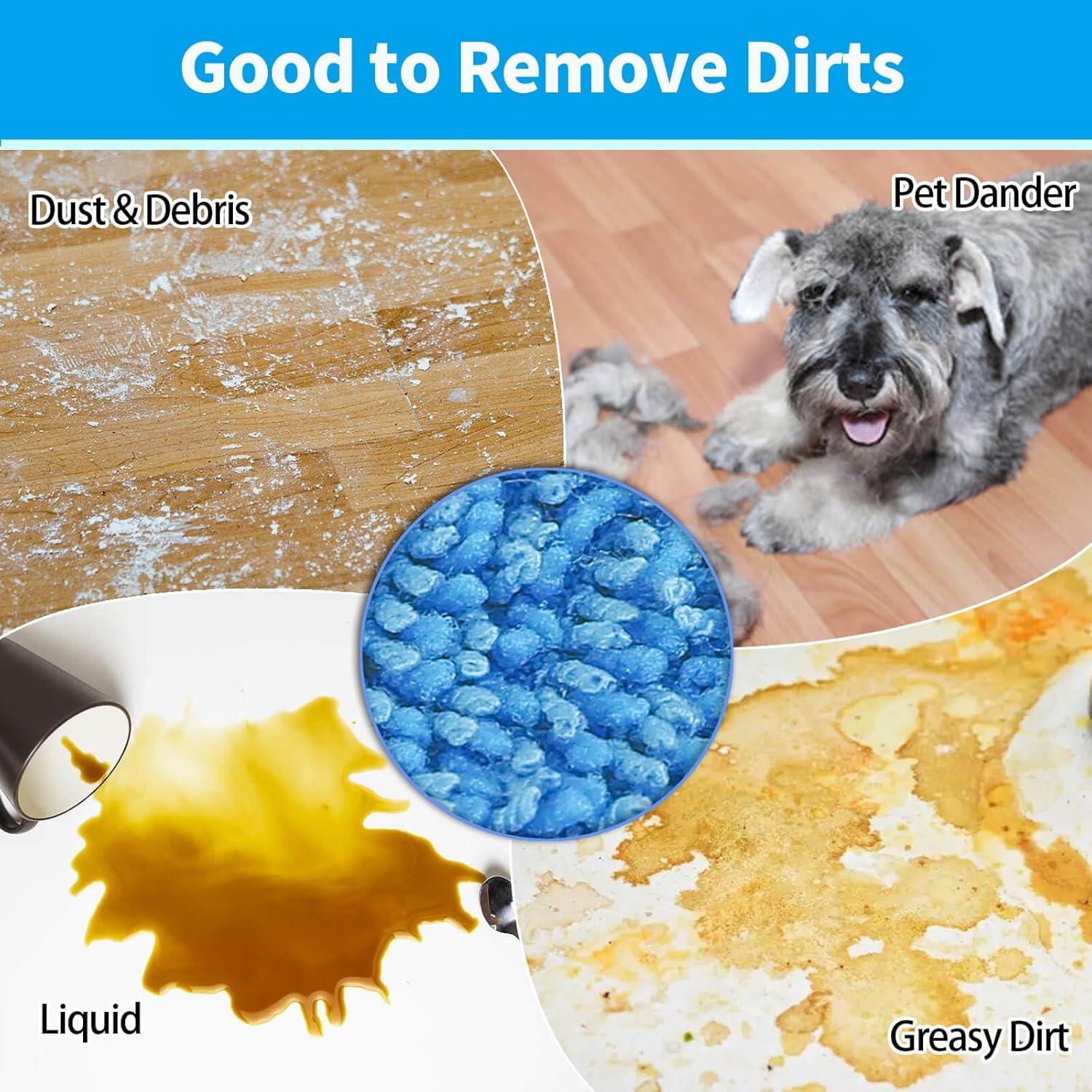 10 Almohadillas de Microfibra 46.4x14.5cm Reemplazo Mopa Gudotra