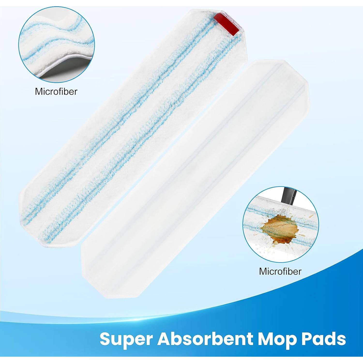 6 Almohadillas de Reemplazo para Mop O-Cedar H2prO Microfibra