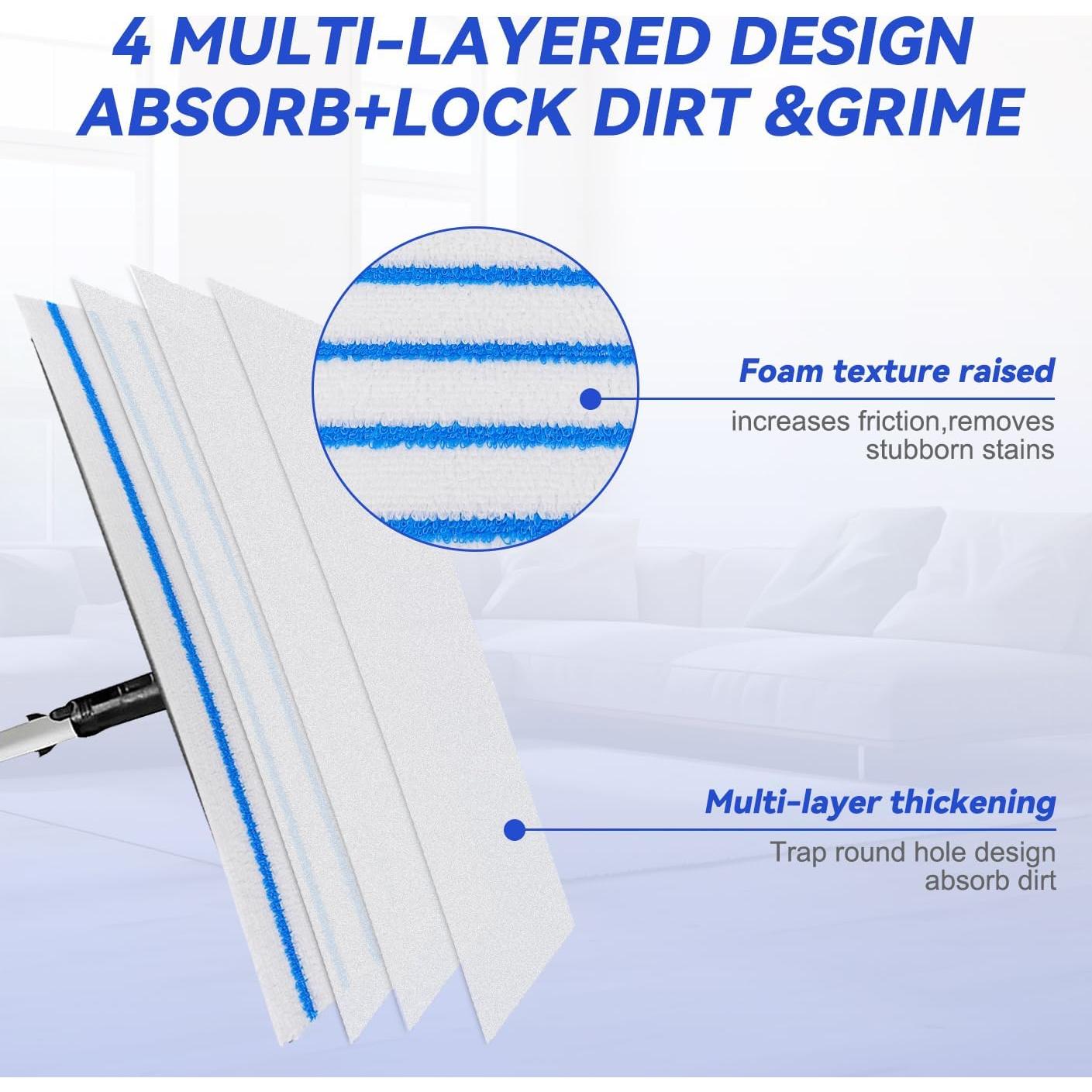 Pad de Microfibra Desechable Rubbermaid 30 Recargas 45.7x14.2cm