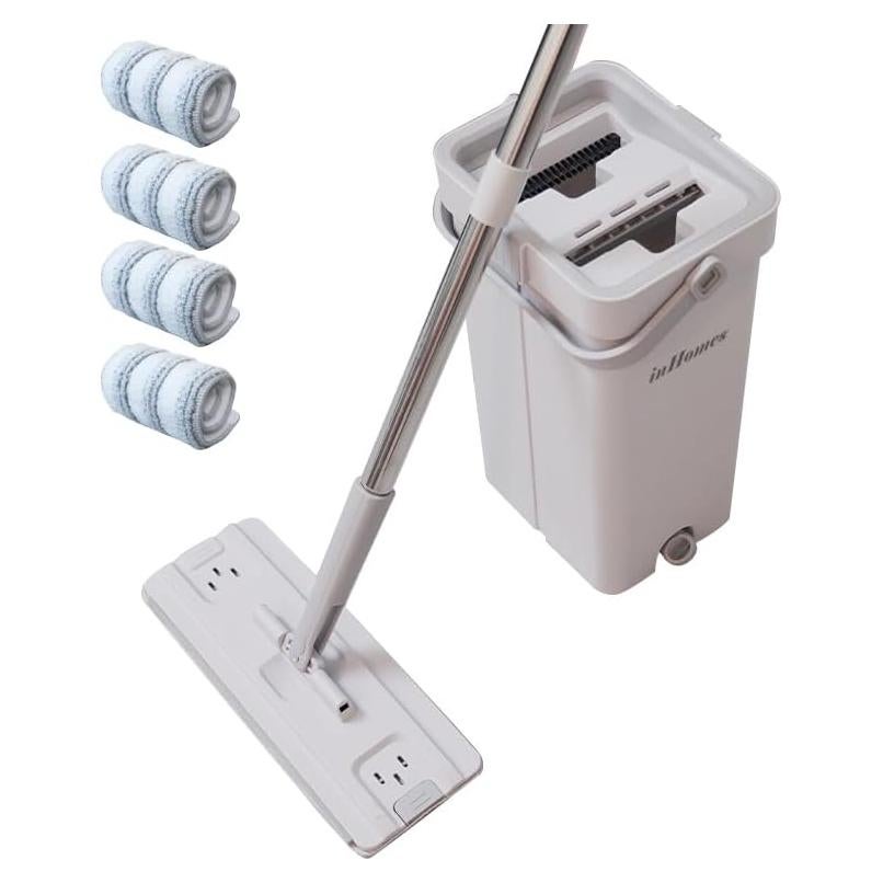Juego de Mopa Plana Autolavable inHomes SCM-25PRO con 4 Paños