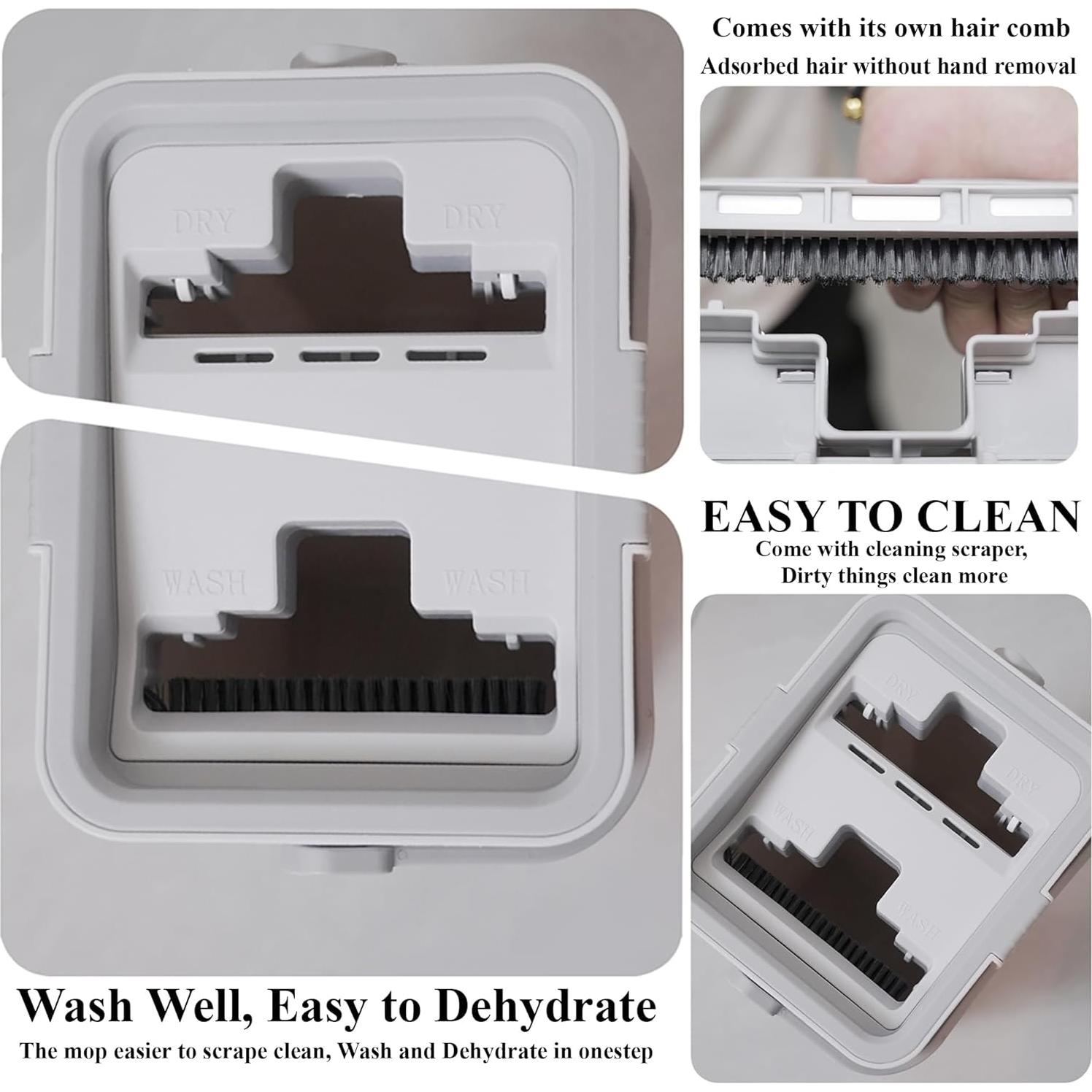 Juego de Mopa Plana Autolavable inHomes SCM-25PRO con 4 Paños