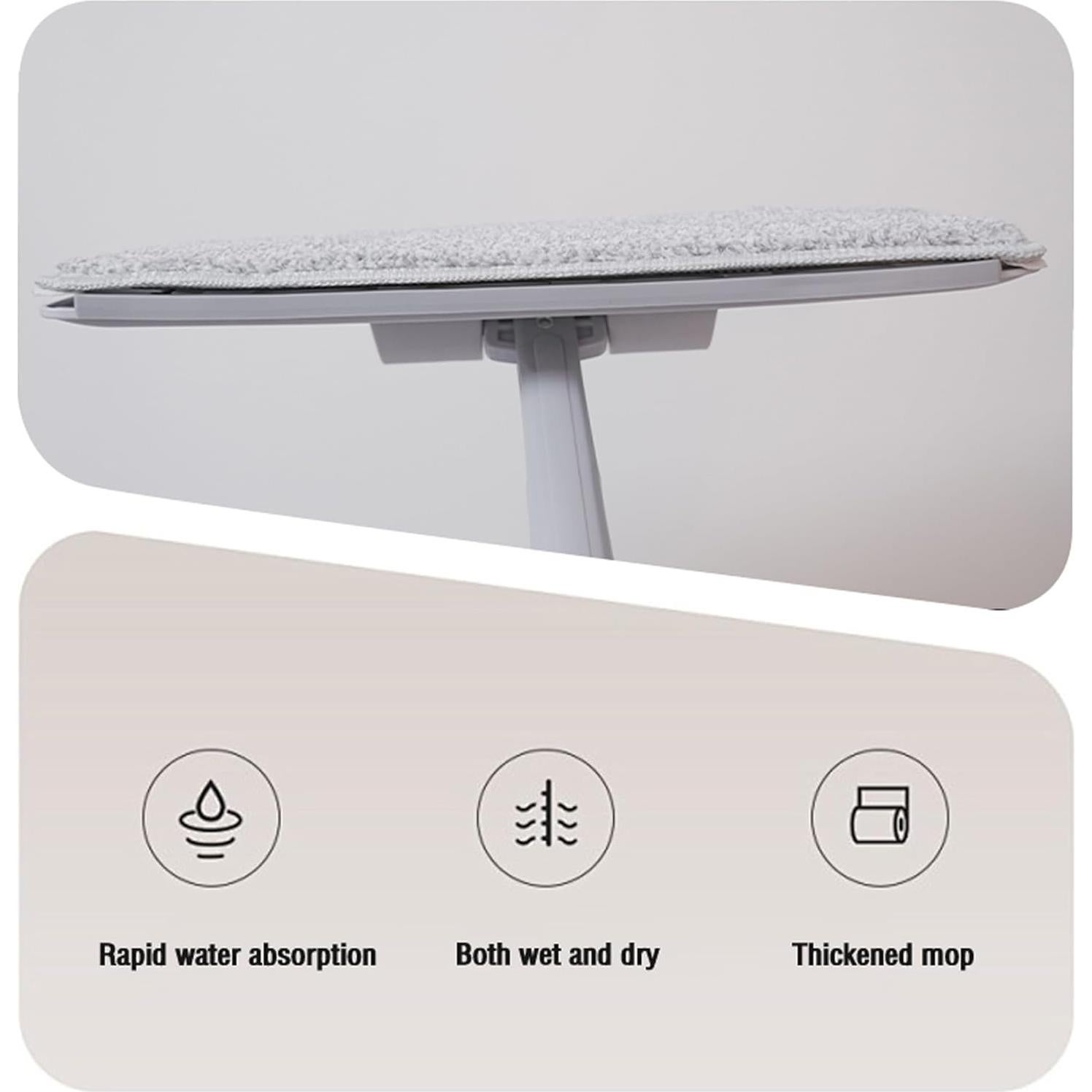 Juego de Mopa Plana Autolavable inHomes SCM-25PRO con 4 Paños