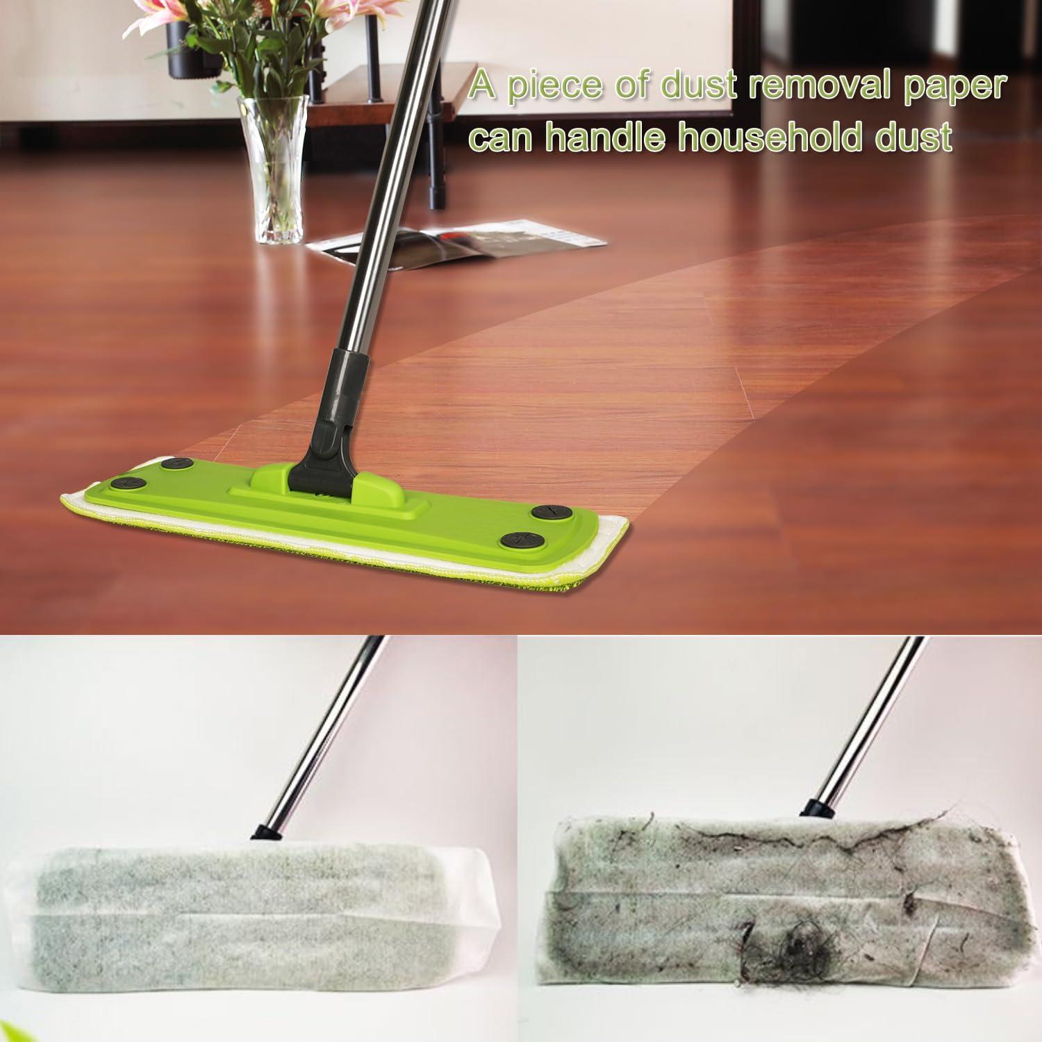 Mopa de Microfibra CHANHOO con 5 Hojas Desechables y 2 Almohadillas