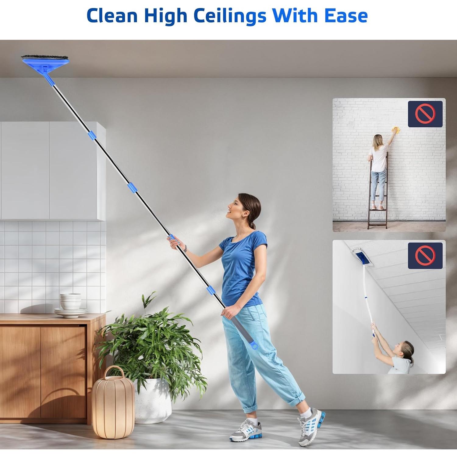 Mopa de Pared DSV 3 en 1 con Mango Ajustable 195.58 cm