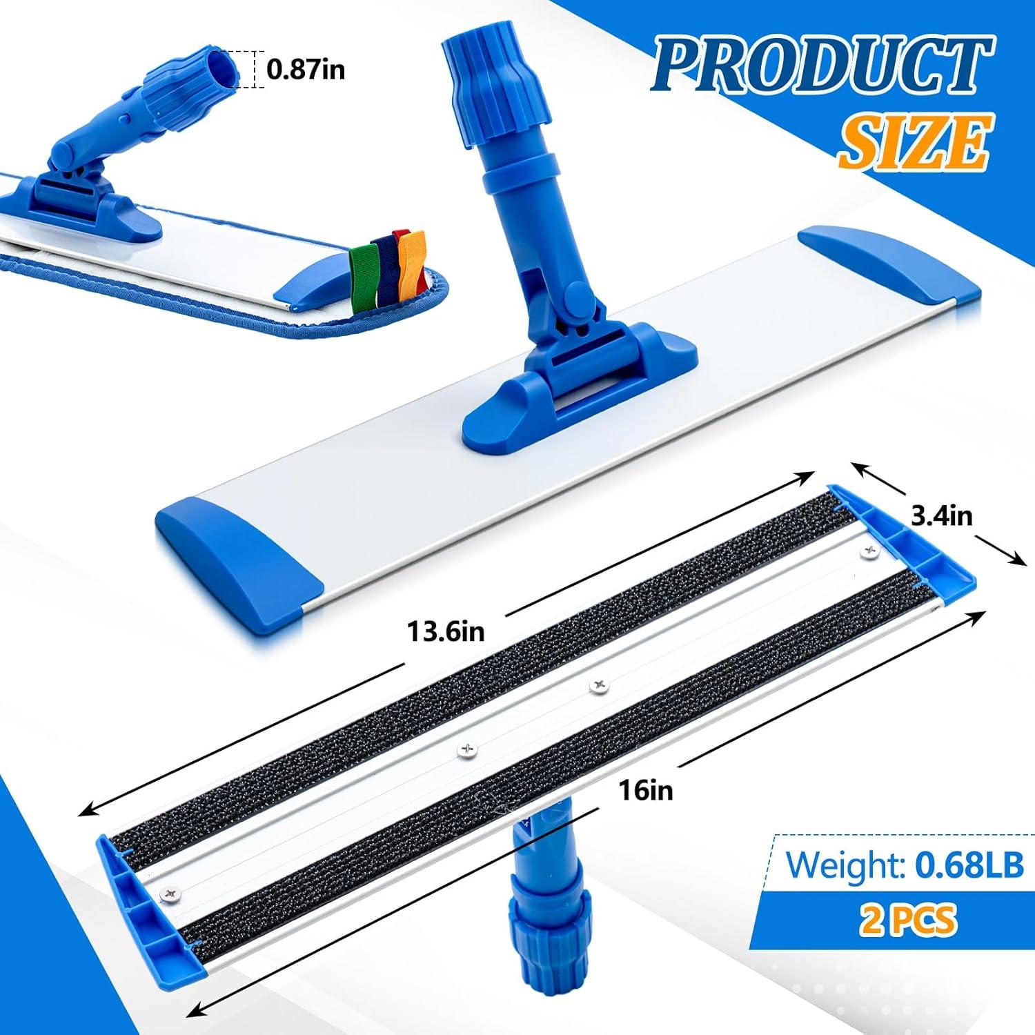 Cabezal de Mopa Plano Pelopy 40.6 cm Aluminio 2 Pcs