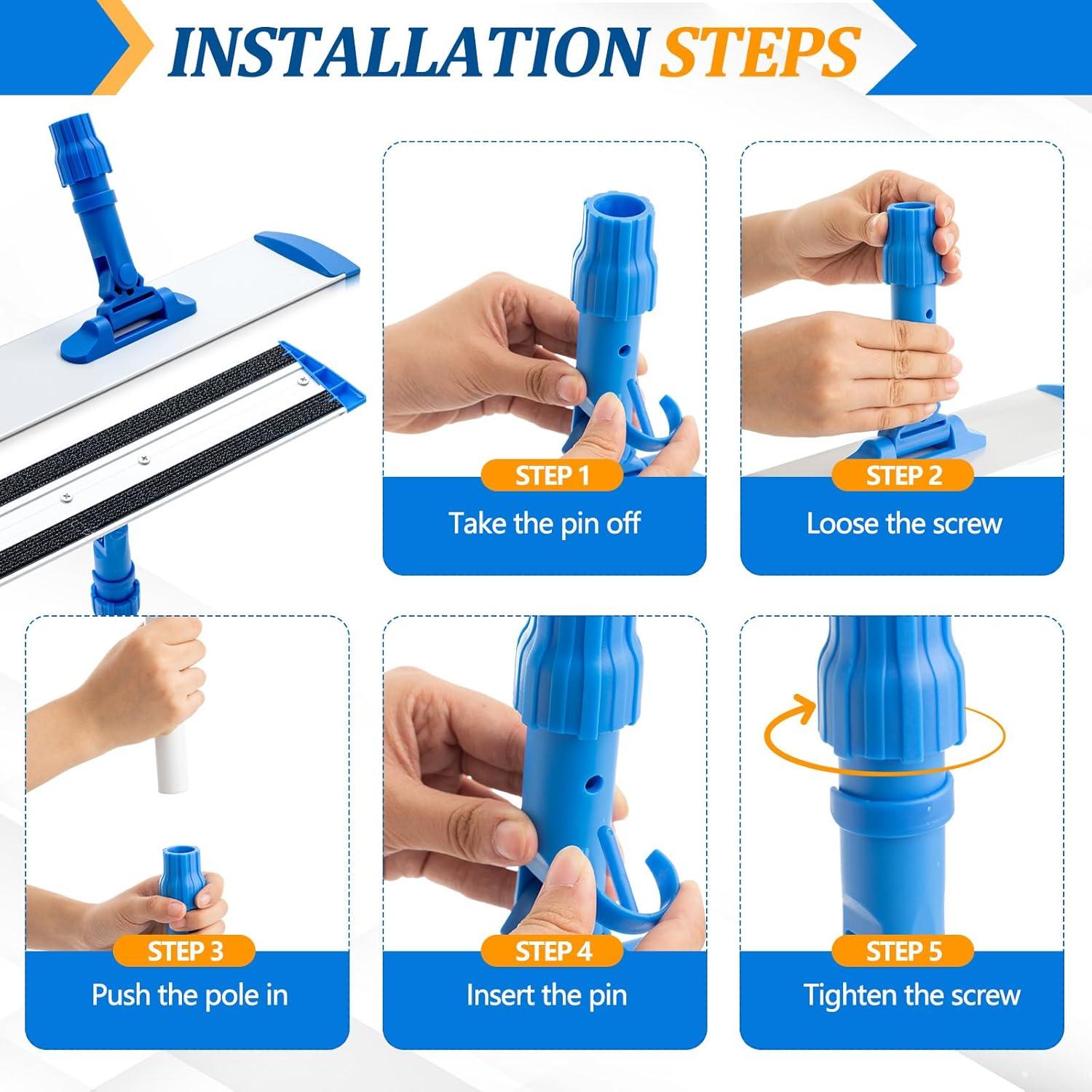 Cabezal de Mopa Plano Pelopy 40.6 cm Aluminio 2 Pcs