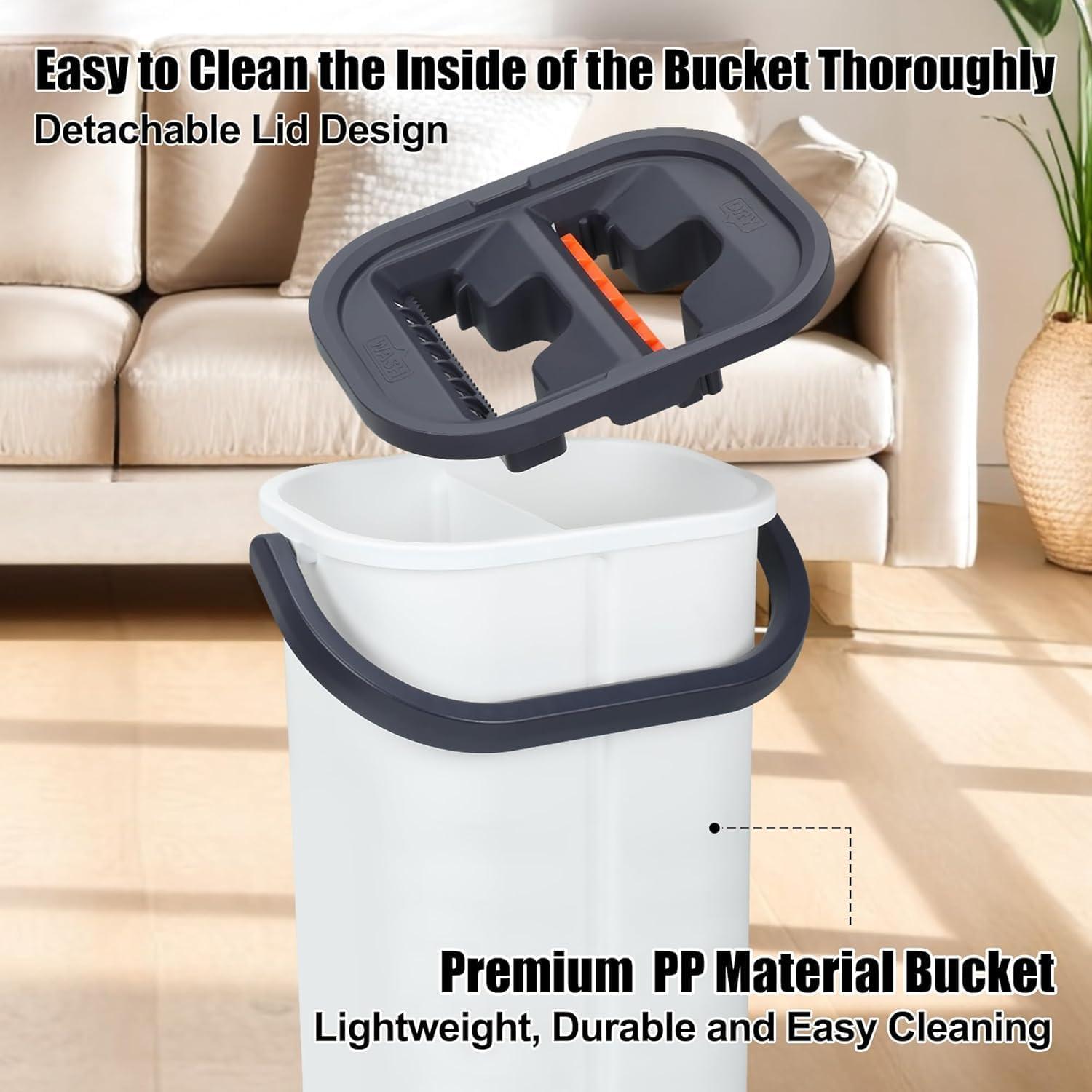 Mopa EasyWring con Cubo y Escurridor WFJINHAN 40.6 cm