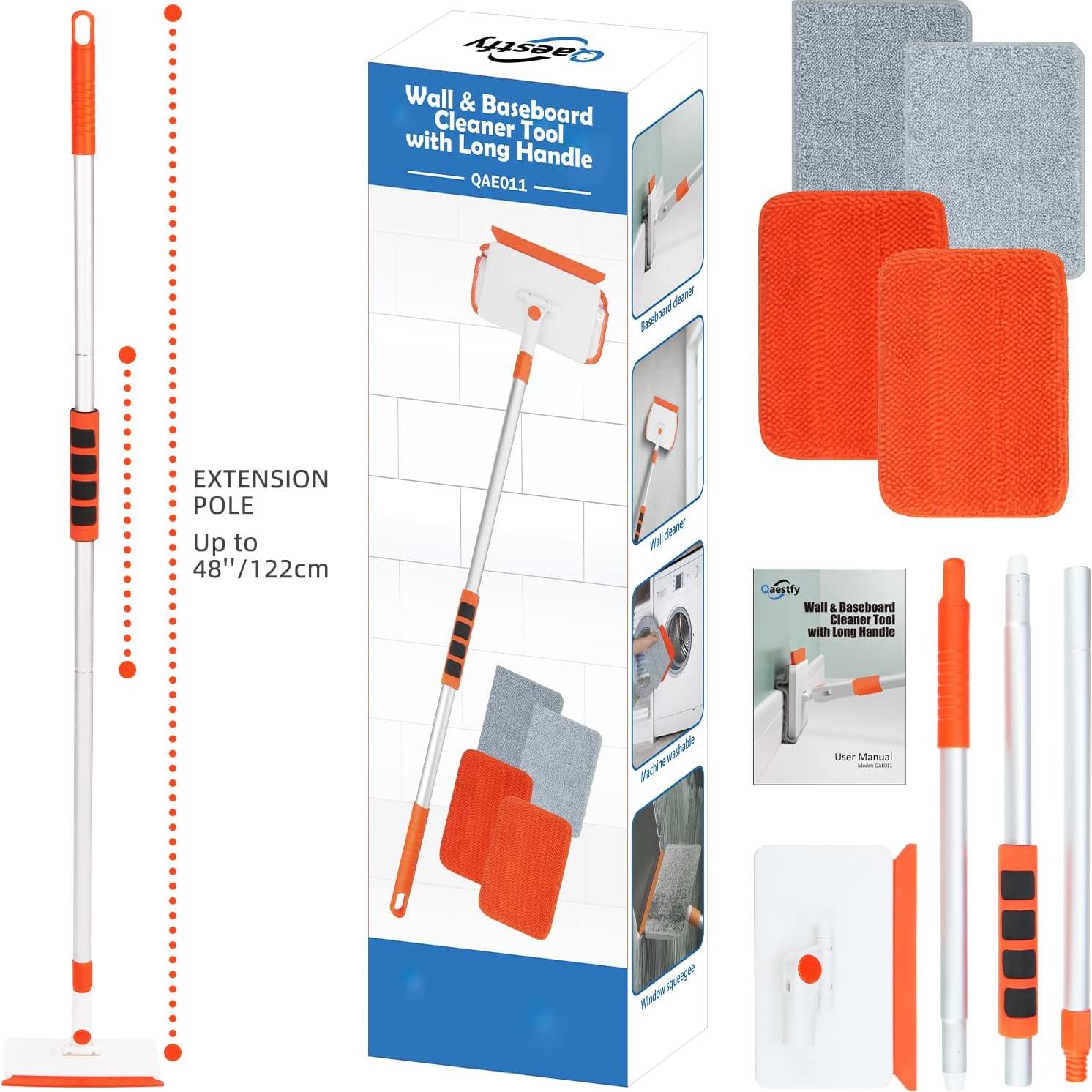 Herramienta de limpieza de zócalos QAestfy con mango 124 cm
