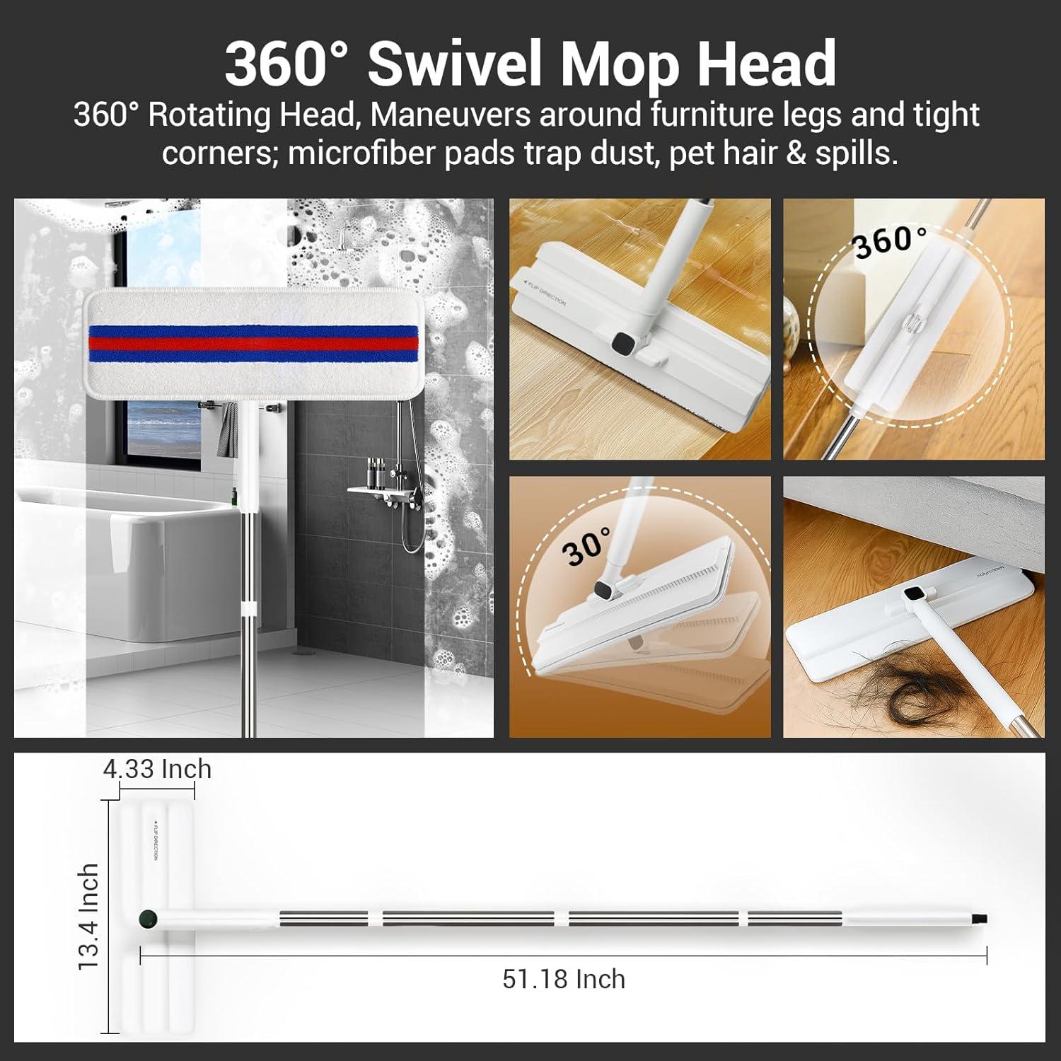 Juego de trapeador y cubo autolimpiante Bluearks 9.5L