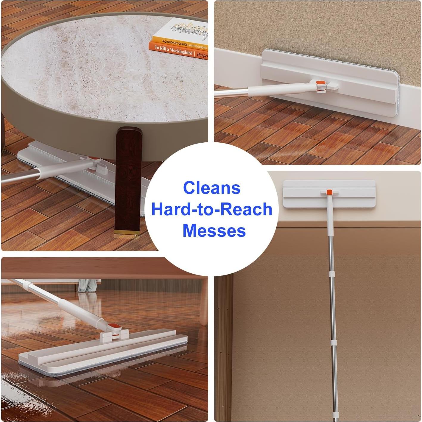 Juego de trapeador plano TIVAXO S22 con cubo y 2 almohadillas