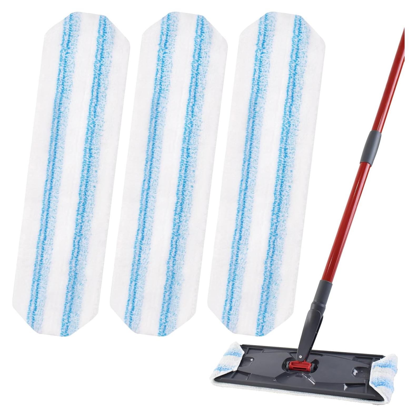 Paquete de 3 Mopas Reemplazo Microfibra DLAIMI para Ocedar H2prO