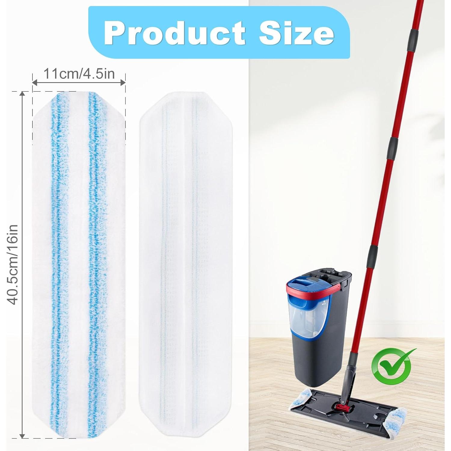 Paquete de 3 Mopas Reemplazo Microfibra DLAIMI para Ocedar H2prO