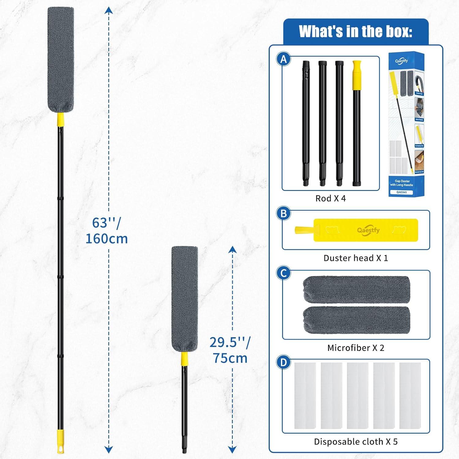 Plumero Extensible Qaestfy QAE041 para Electrodomésticos 76-160 cm