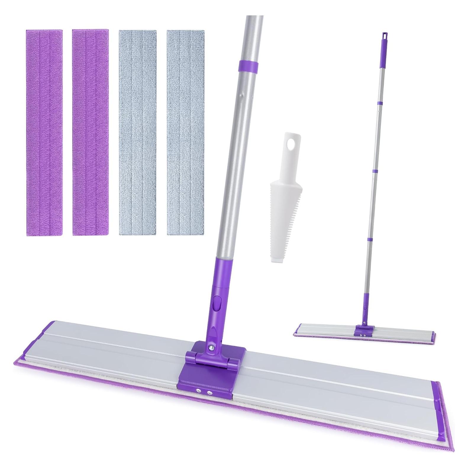 Mopa de Microfibra 60 cm IVYROLL con 4 Paños Lavables