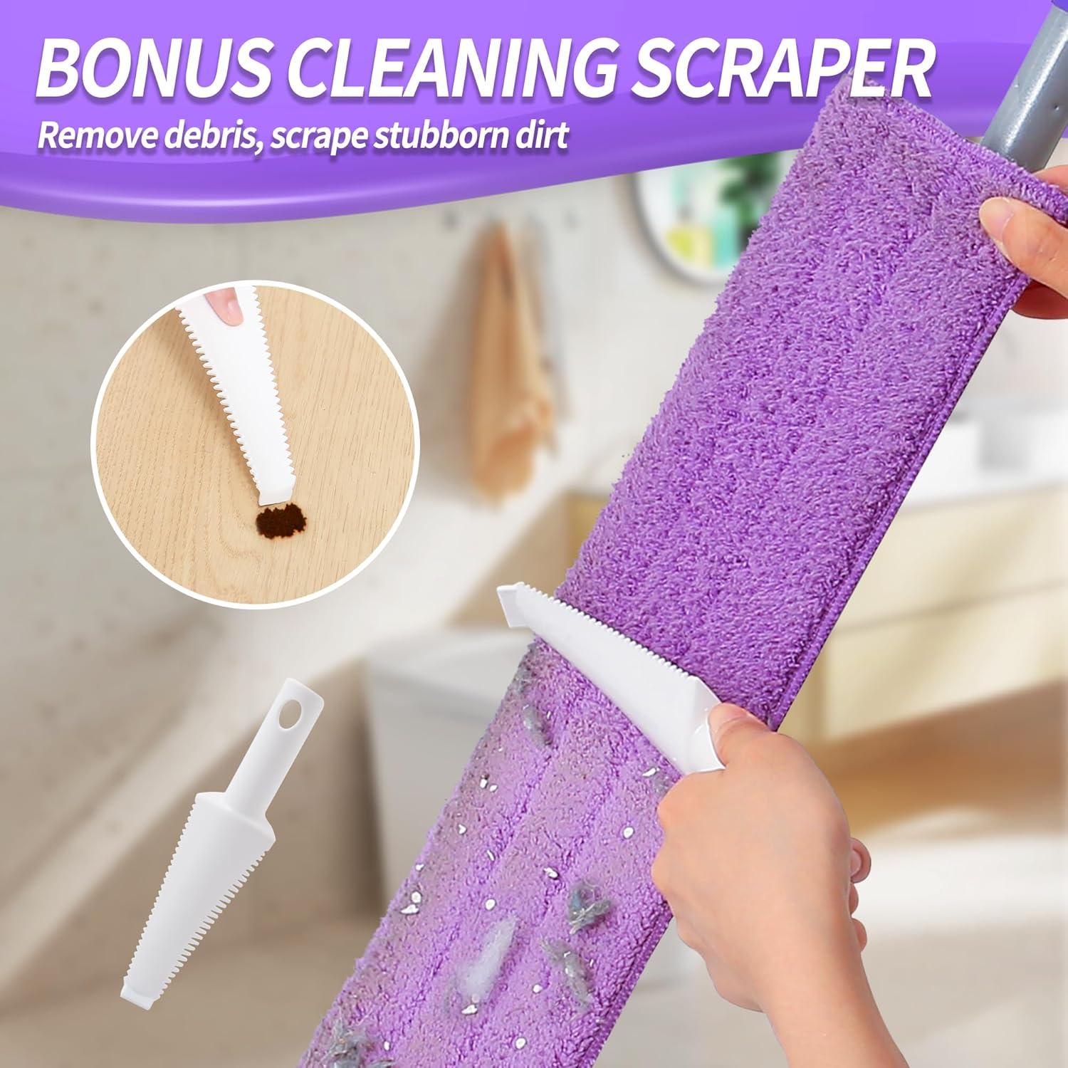 Mopa de Microfibra 60 cm IVYROLL con 4 Paños Lavables