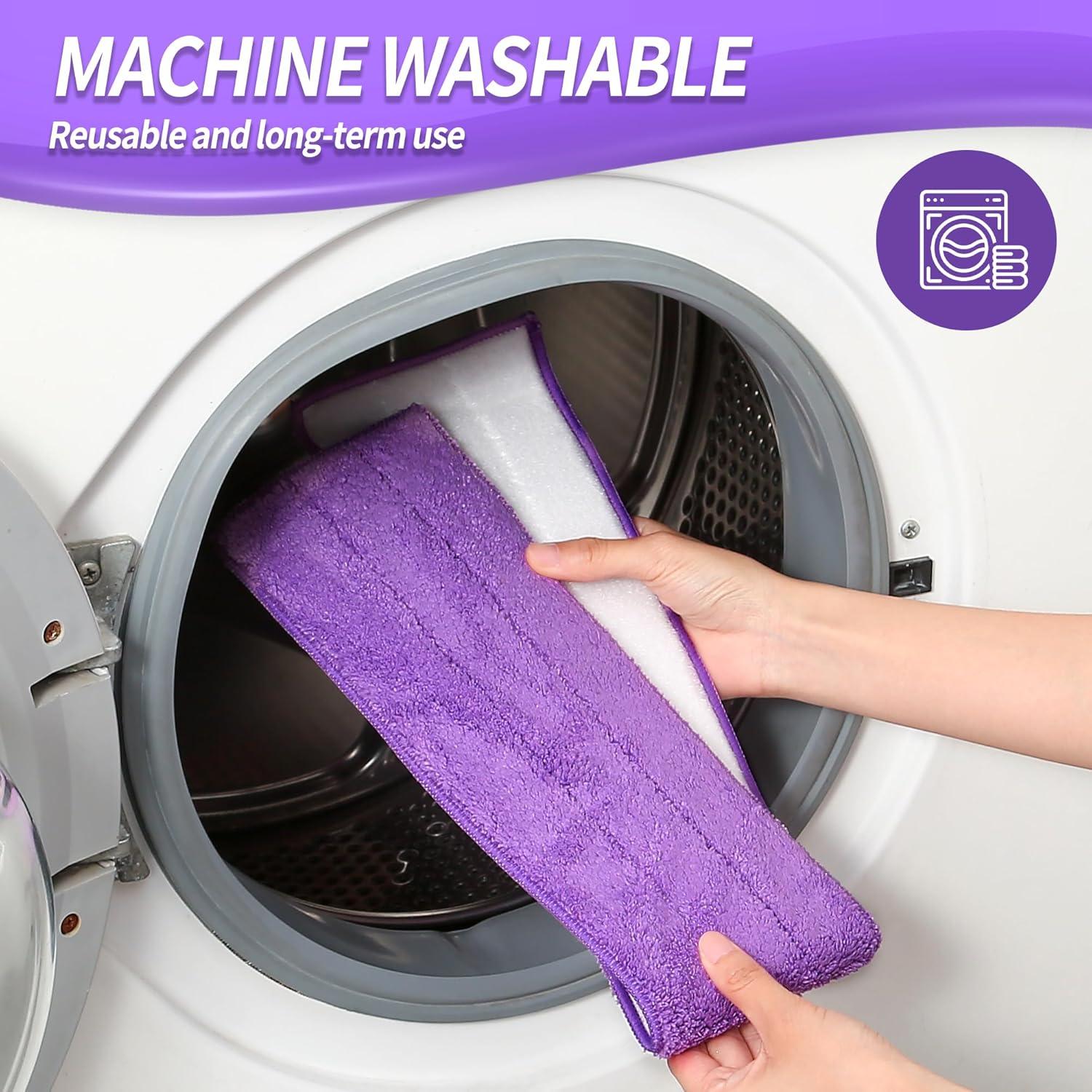 Mopa de Microfibra 60 cm IVYROLL con 4 Paños Lavables