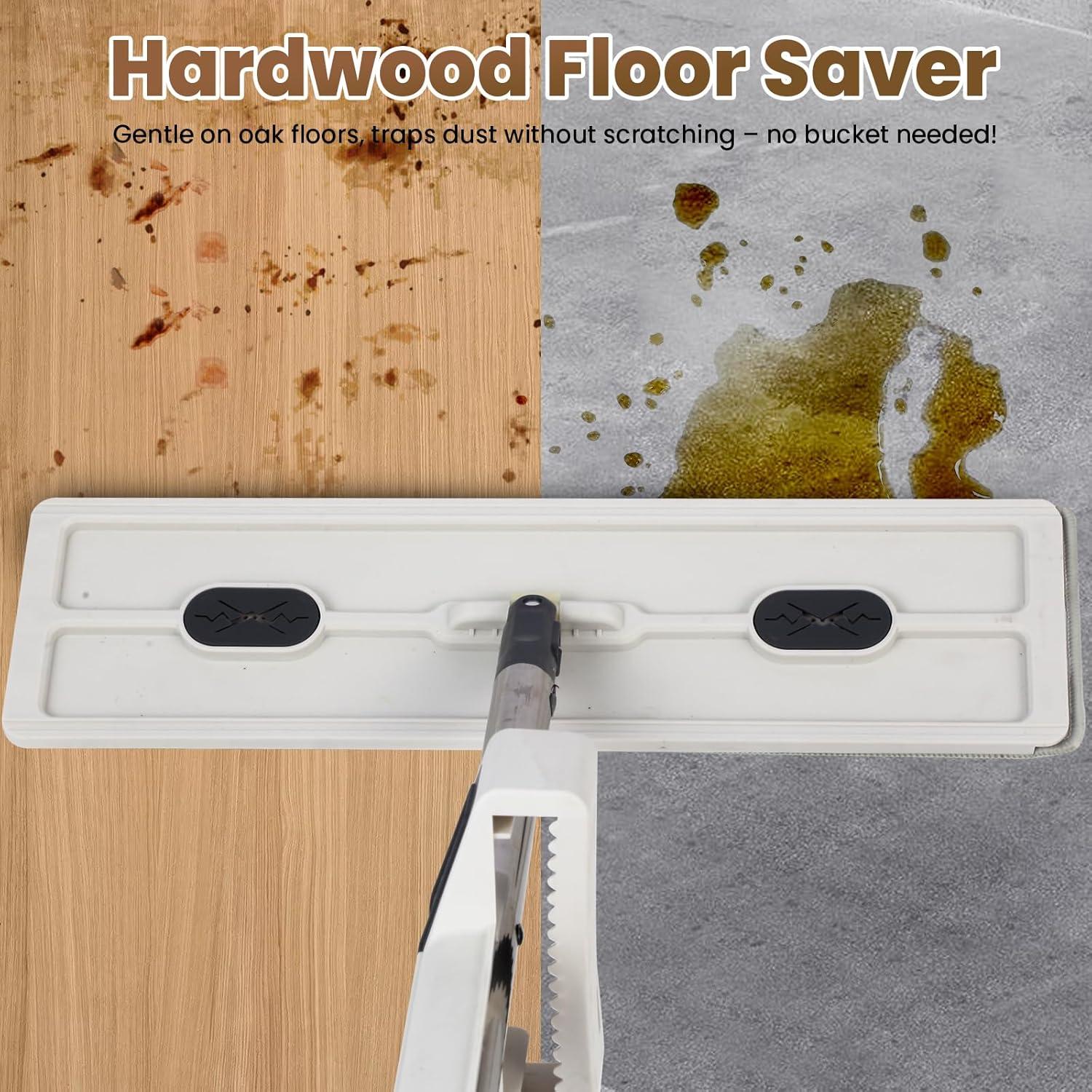 Mopa plana autolimpiable WUSUDUR 45.72 cm con 3 almohadillas